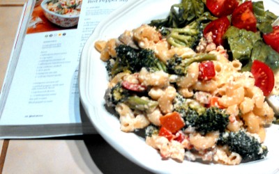YumUniverse book giveaway, PLUS Creamy broccoli and red pepper macaroni recipe