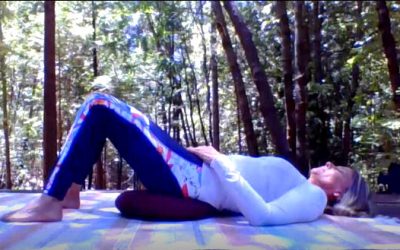 How to Easily Counter Stress In Minutes with Restorative Yoga: The Supported Bridge (video)