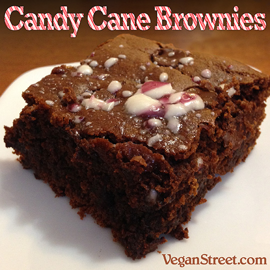 Candy Cane Brownies From Veganstreet.com