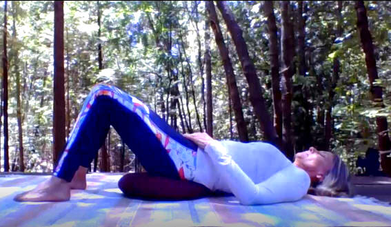 How to Easily Counter Stress In Minutes with Restorative Yoga: The Supported Bridge (video)